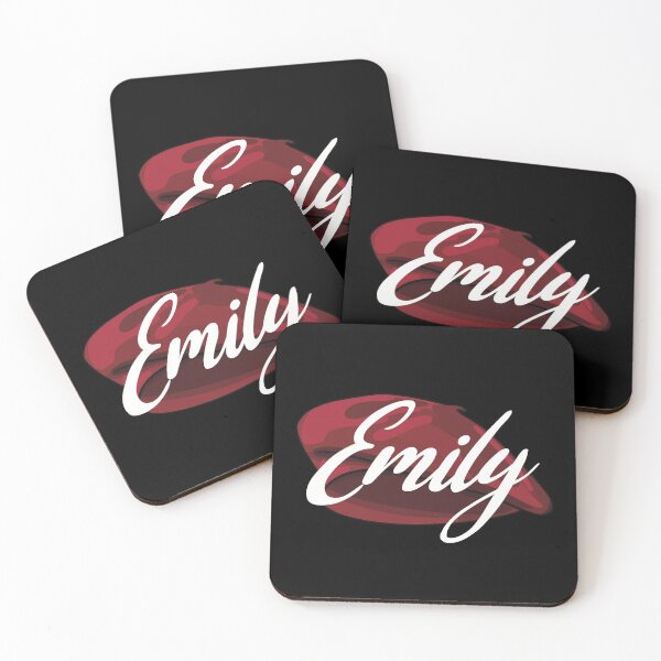 Item preview, Red French Beret with the name 'Emily' in it designed and sold by Fruit-Tee.