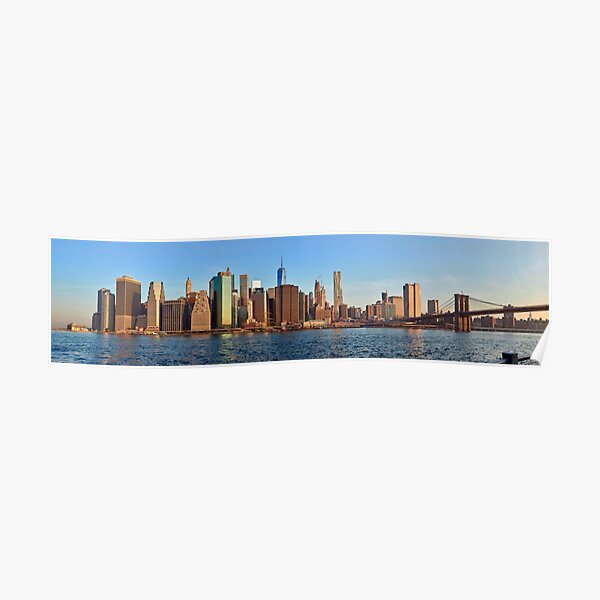 Manhattan sunrise panorama Poster