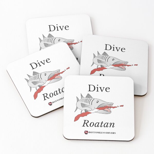 Item preview, Dive Roatan Barracuda with Black Font designed and sold by BottomlessDiver.