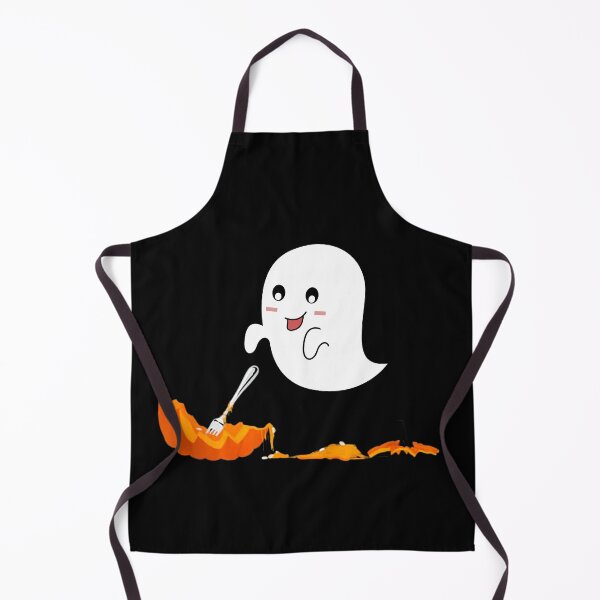 Item preview, cute Pumpkin eating ghost designed and sold by aesthytics.