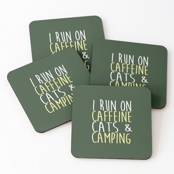 Item preview, Cat Lover Gifts. Funny Sayings - Cats And Camping designed and sold by Sugar-Magnolia.