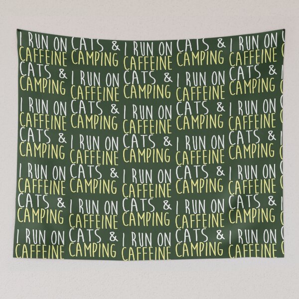 Item preview, Cat Lover Gifts. Funny Sayings - Cats And Camping designed and sold by Sugar-Magnolia.