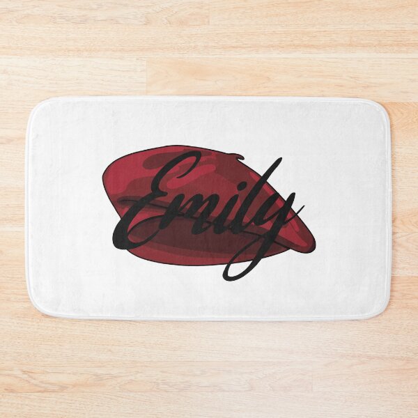 Item preview, Red French Beret with the name 'Emily' in it designed and sold by Fruit-Tee.