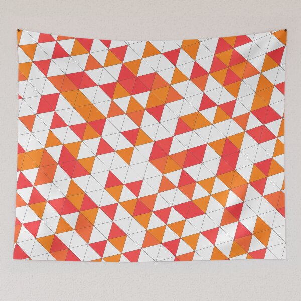 Item preview, Sleek geometric design with beautiful Shades of Red and Oranges designed and sold by RTrivella.