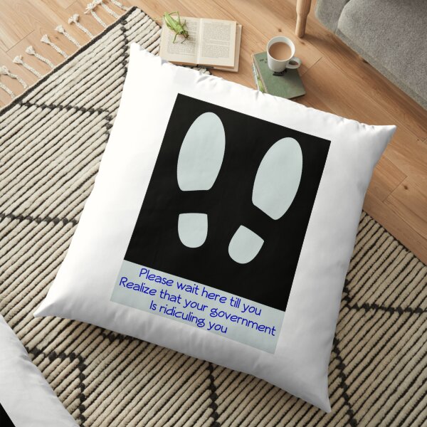 26th Unique T-Shirt design by British Singer/Songwriter Chris Cuthbertson Floor Pillow