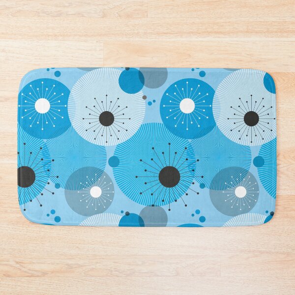 Item preview, Vintage 50s Atomic style pattern - BLUE designed and sold by DaveSavageArt.