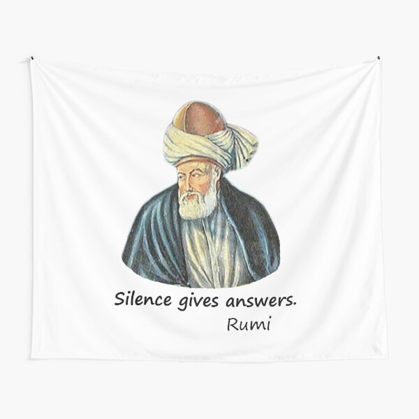 Silence Gives Answers Tapestry