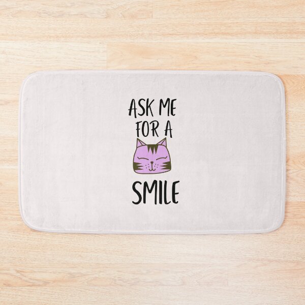 Item preview, Ask me to make you smile - Funny Cat designed and sold by youngdstag.