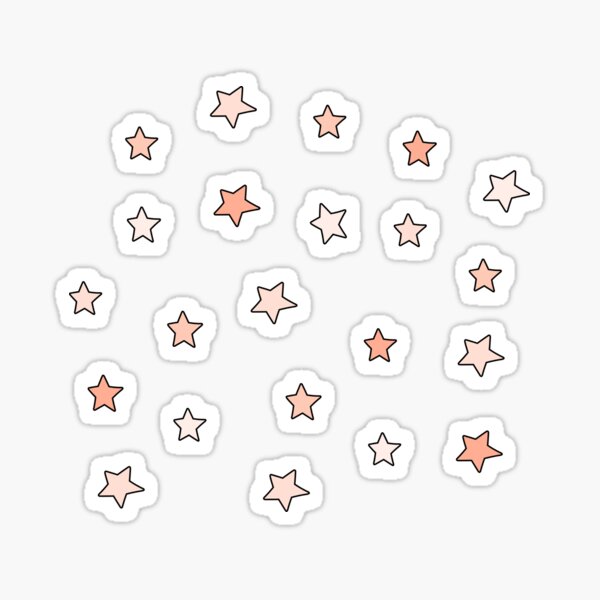 Peach mini star pack Sticker