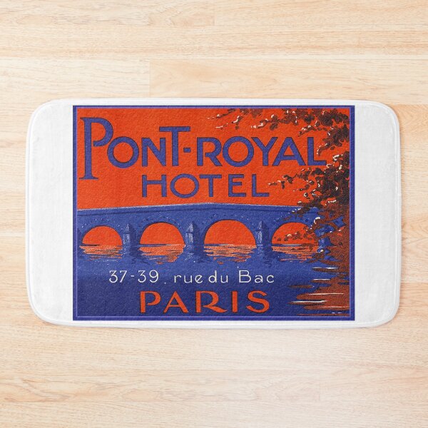 Item preview, France - Paris - Pont Royal - Vintage Luggage Label  designed and sold by imageresource.
