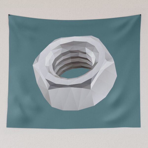 Item preview, Metal Nut Polygon Art designed and sold by polymolystudio.