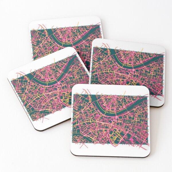 Item preview, Neon Roads of Dresden designed and sold by Data-Driven Map Designs.