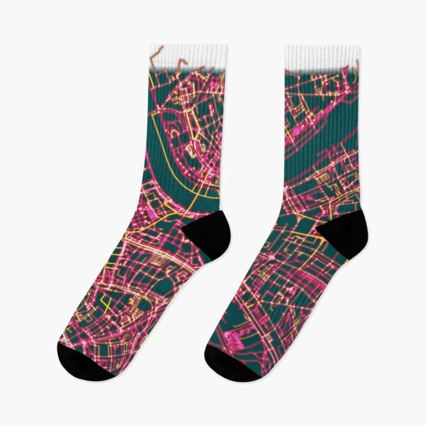 Item preview, Neon Roads of Dresden designed and sold by Data-Driven Map Designs.