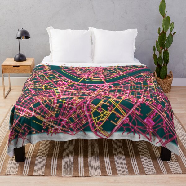 Item preview, Neon Roads of Dresden designed and sold by Data-Driven Map Designs.