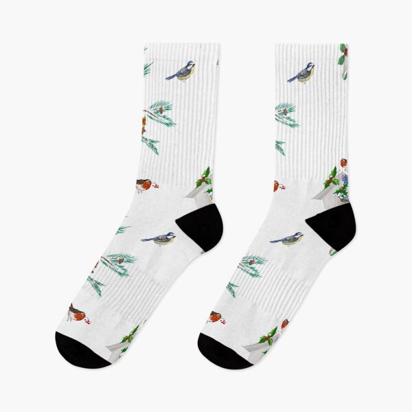 Item preview,  Christmas festive winter birds pattern  designed and sold by MariaMarinova.