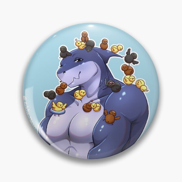 Item preview, Buff Shark w/ Little Chicks designed and sold by eddynyan.