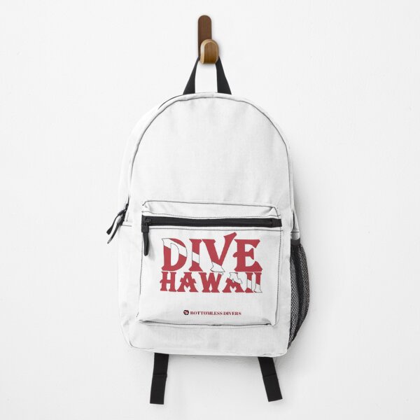 Artikelvorschau, Dive Hawaii Tauchflagge mit roter Schrift entworfen und verkauft von BottomlessDiver.