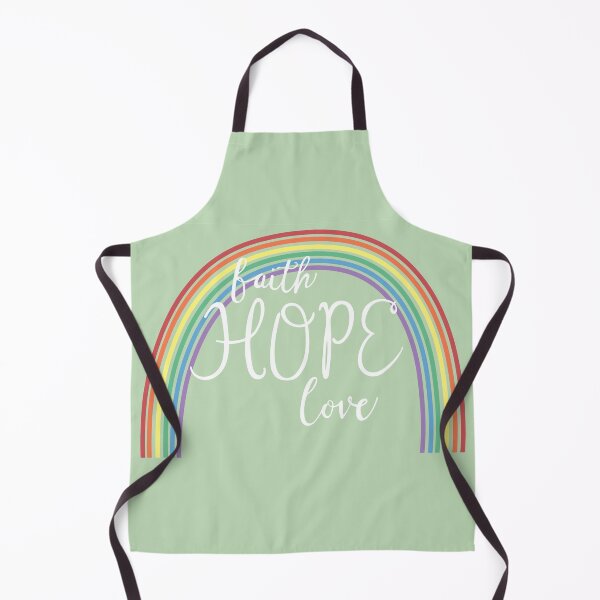 Item preview, faith, hope, love lettering with rainbow designed and sold by abi bryan design.