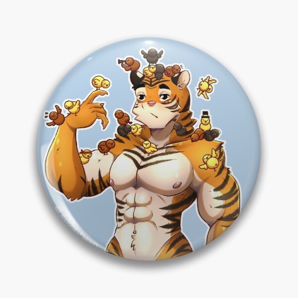 Item preview, Buff Tiger w/ Little Chicks designed and sold by eddynyan.