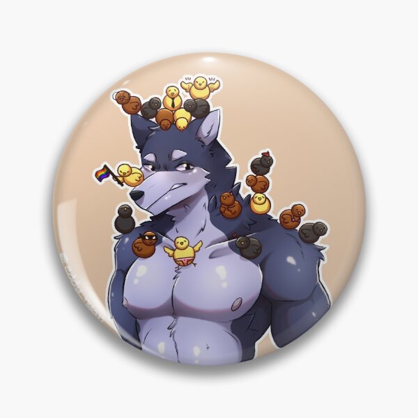 Item preview, Buff Blue Wolf w/ Little Chicks designed and sold by eddynyan.