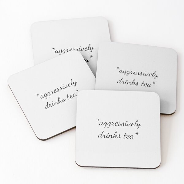 Item preview, Aggressively Drinks Tea Sticker designed and sold by JulianoZn97.