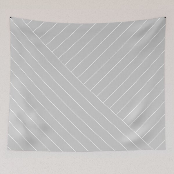 Item preview, Abstract geometric lines gray designed and sold by Miss Striped.