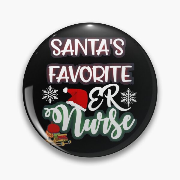 Item preview, Santa's Favorite ER Nurse, Nurse Christmas Crew designed and sold by WOW TeesAndThings.