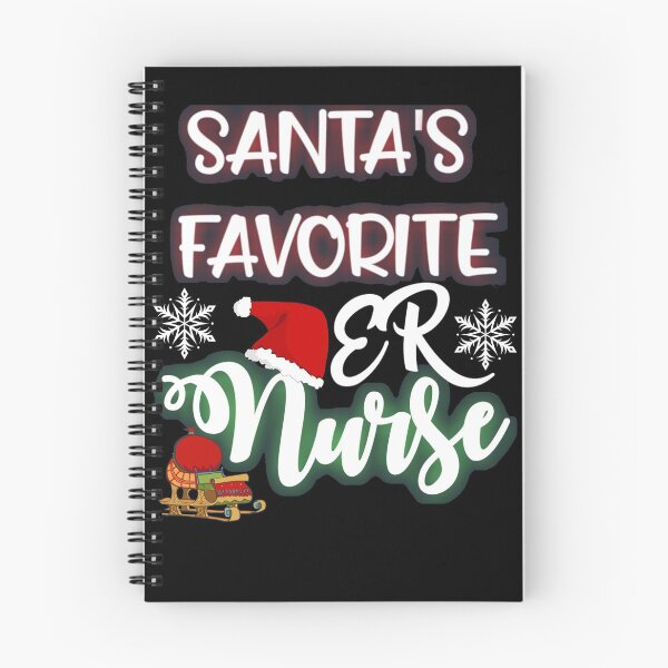 Item preview, Santa's Favorite ER Nurse, Nurse Christmas Crew designed and sold by WOW TeesAndThings.