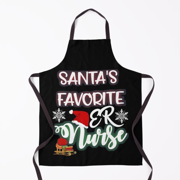 Item preview, Santa's Favorite ER Nurse, Nurse Christmas Crew designed and sold by WOW TeesAndThings.