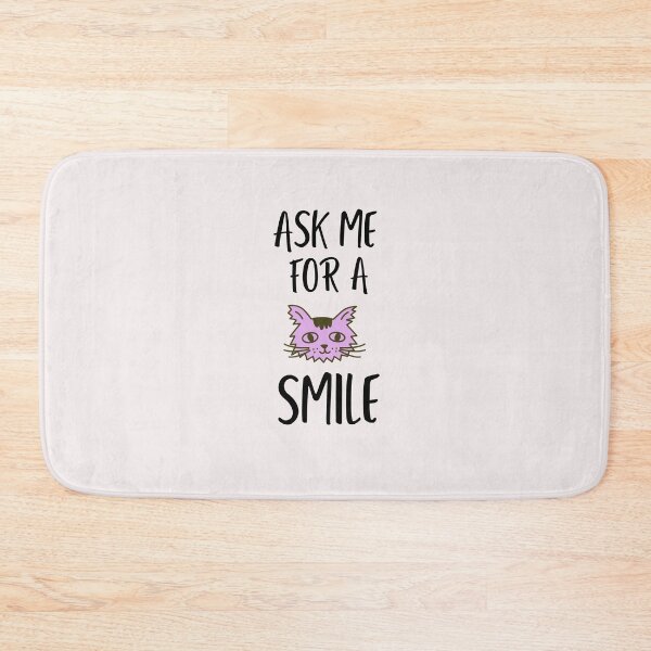 Item preview, Ask me to make you smile - Funny Cat designed and sold by youngdstag.