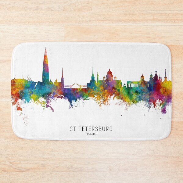 Item preview, St Petersburg Russia Skyline designed and sold by ArtPrints.