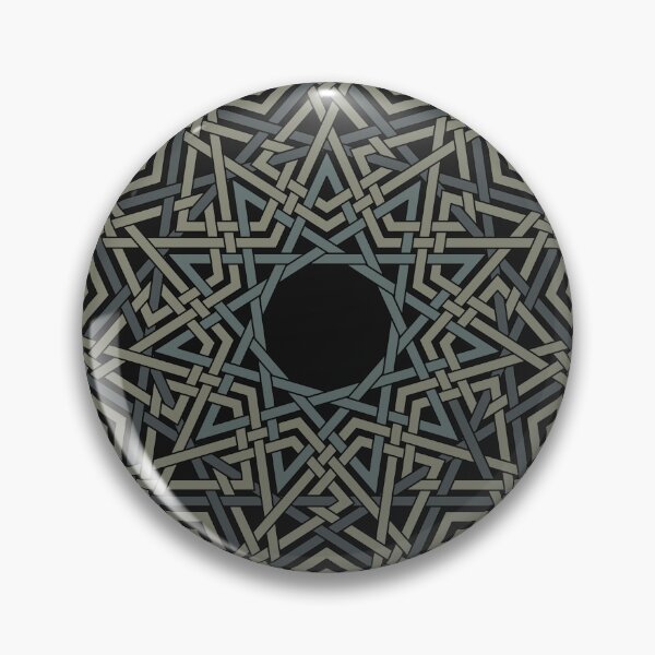 Item preview, Dark Color Floral Hendecagram Sacred Symbol Of Geometry and Celtic Star Ornament designed and sold by arioscraft.