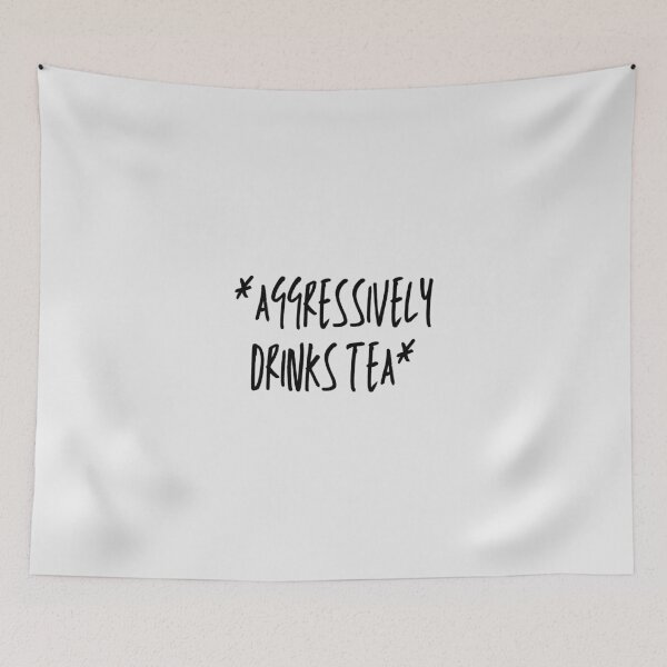 Item preview, Aggressively Drinks Tea Retro designed and sold by JulianoZn97.