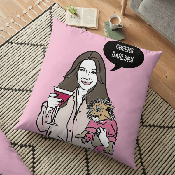 Cheers Darling Floor Pillow