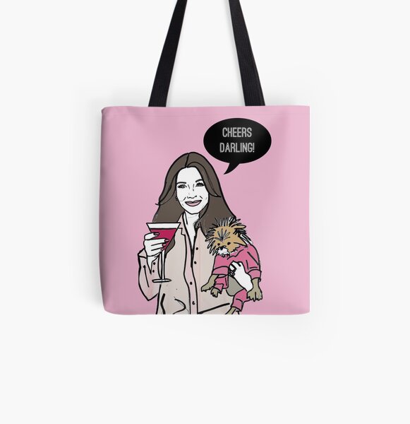 Cheers Darling All Over Print Tote Bag