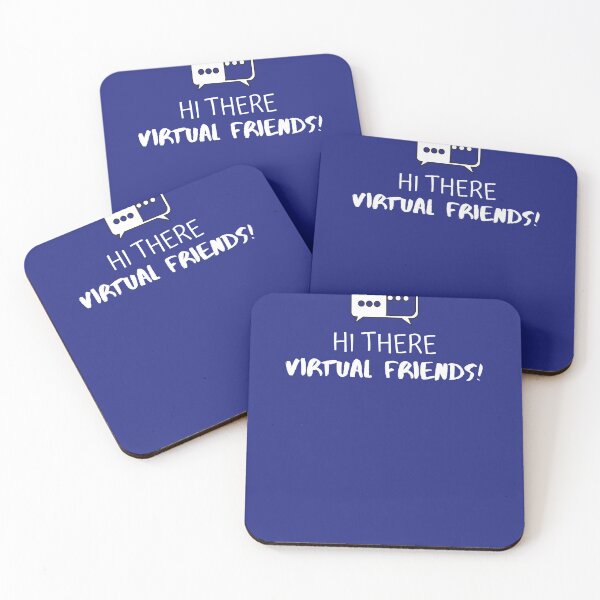 Item preview, Hi there virtual friends designed and sold by themaskgod.