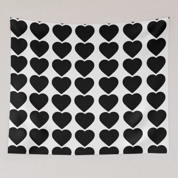 Item preview,   CUTE BLACK LOVE HEARTS designed and sold by Sharon111.