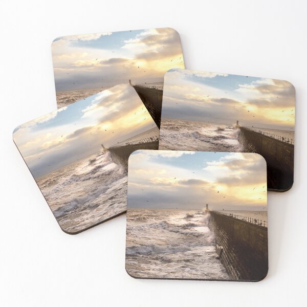 Item preview, Stormy weather at Tynemouth Pier designed and sold by Violaman.
