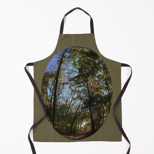 Item preview, Beautiful Fall Wooded Trail Scene with a Pond - Indian Creek Trail Kansas City designed and sold by Zen Goat.