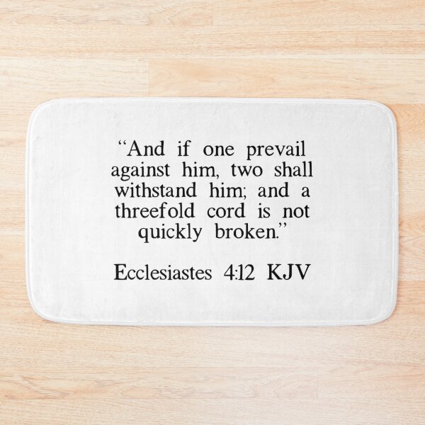 Item preview, Ecclesiastes 4:12 KJV designed and sold by IBMClothing.