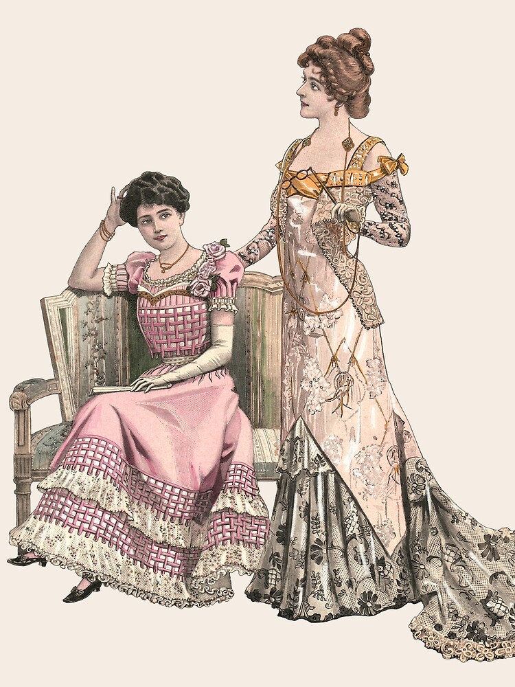 Edwardian fashion plate from Gallery of Fashion