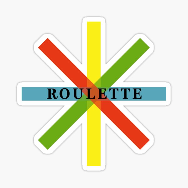 "Roulette Record Label" Sticker by Jenn84x Redbubble