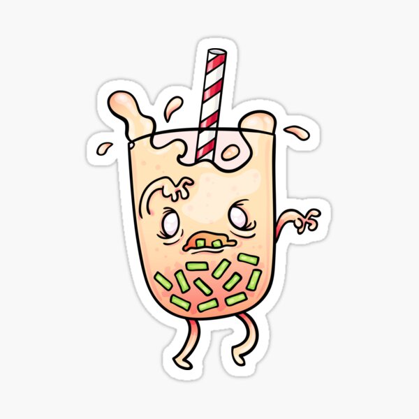 Boba zombie - Lychee Apple Sticker