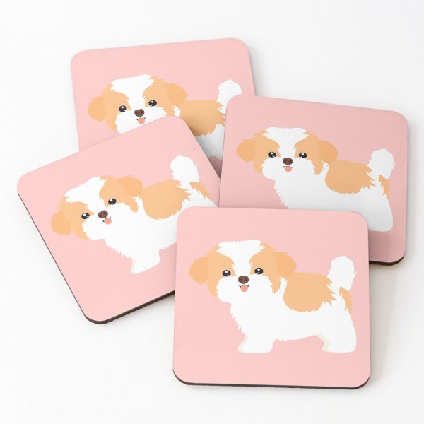 Item preview, Cute Shih Tzu Puppy - Pink designed and sold by Lulupainting.