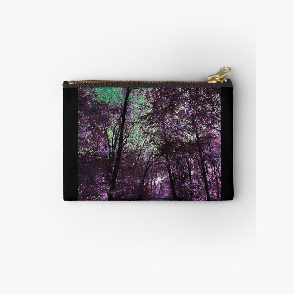 Item preview,  Majestic Fantasy Fall Wooded Trail Scene with Pink Foliage - Indian Creek Trail Kansas City  designed and sold by Zen  Goat.