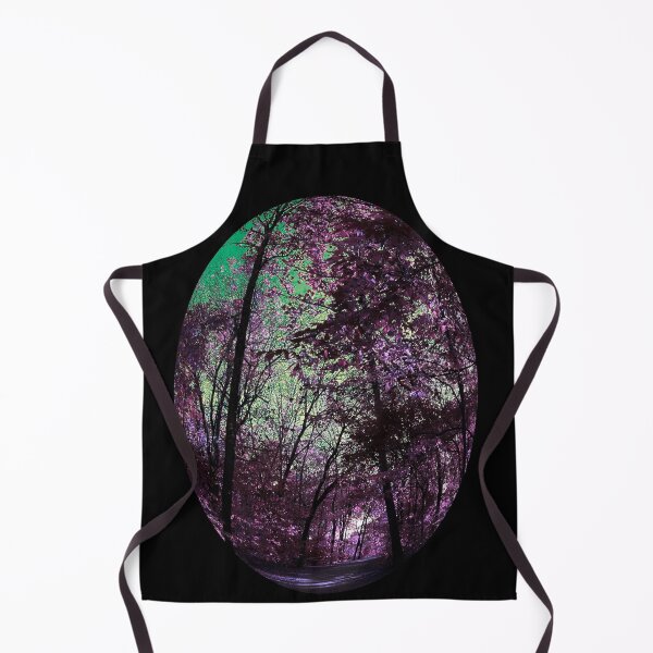 Item preview, Majestic Fantasy Fall Wooded Trail Scene with Pink Foliage - Indian Creek Trail Kansas City designed and sold by Zen Goat.