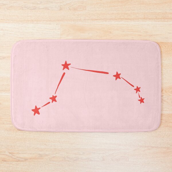 Artikelvorschau, minimalistisches Sternbild Widder in Rot und Pink entworfen und verkauft von neopop.