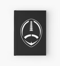 White Vector Football Hardcover Journal