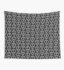 White Vector Football Wall Tapestry