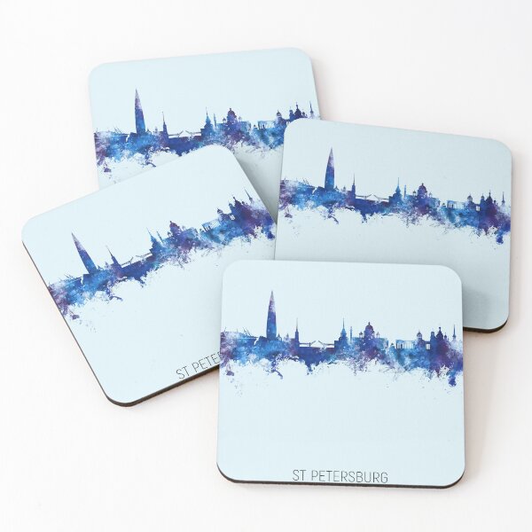 Item preview, St Petersburg Russia Skyline designed and sold by ArtPrints.